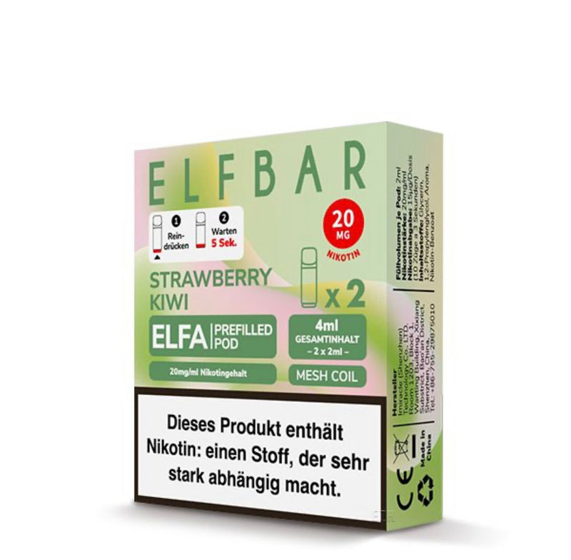 Elf Bar ELFA Strawberry Kiwi Perfilled Pod