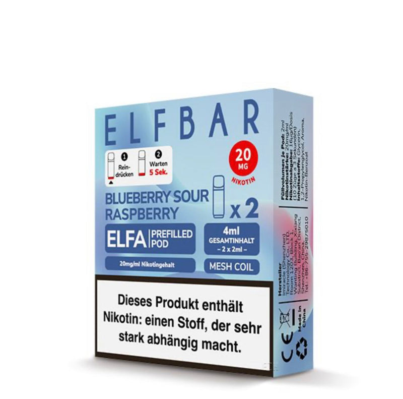 Elf Bar ELFA Blueberry Sour Raspberry Perfilled Pod
