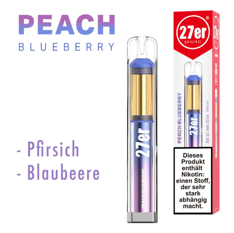 27er E-Vape Peach Blueberry