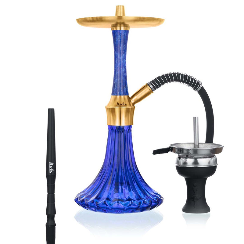 Aladin Epox 360 Shisha - Flat - Blue Gold